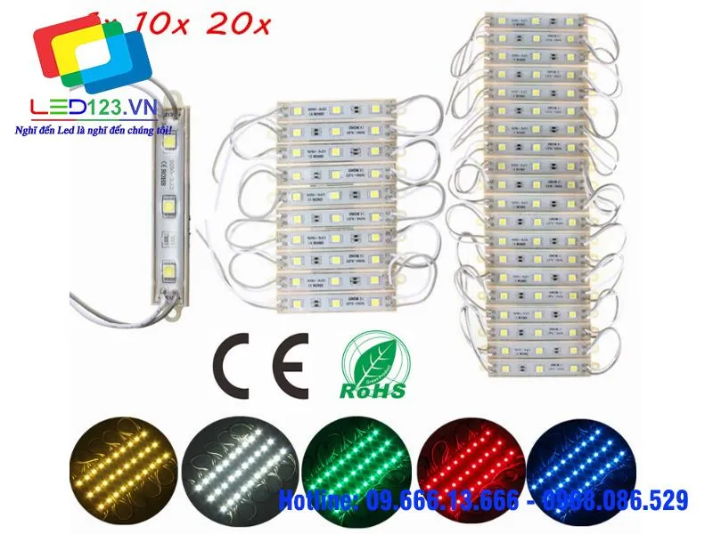 Led hắt 3 bóng SMD 5050 RGB