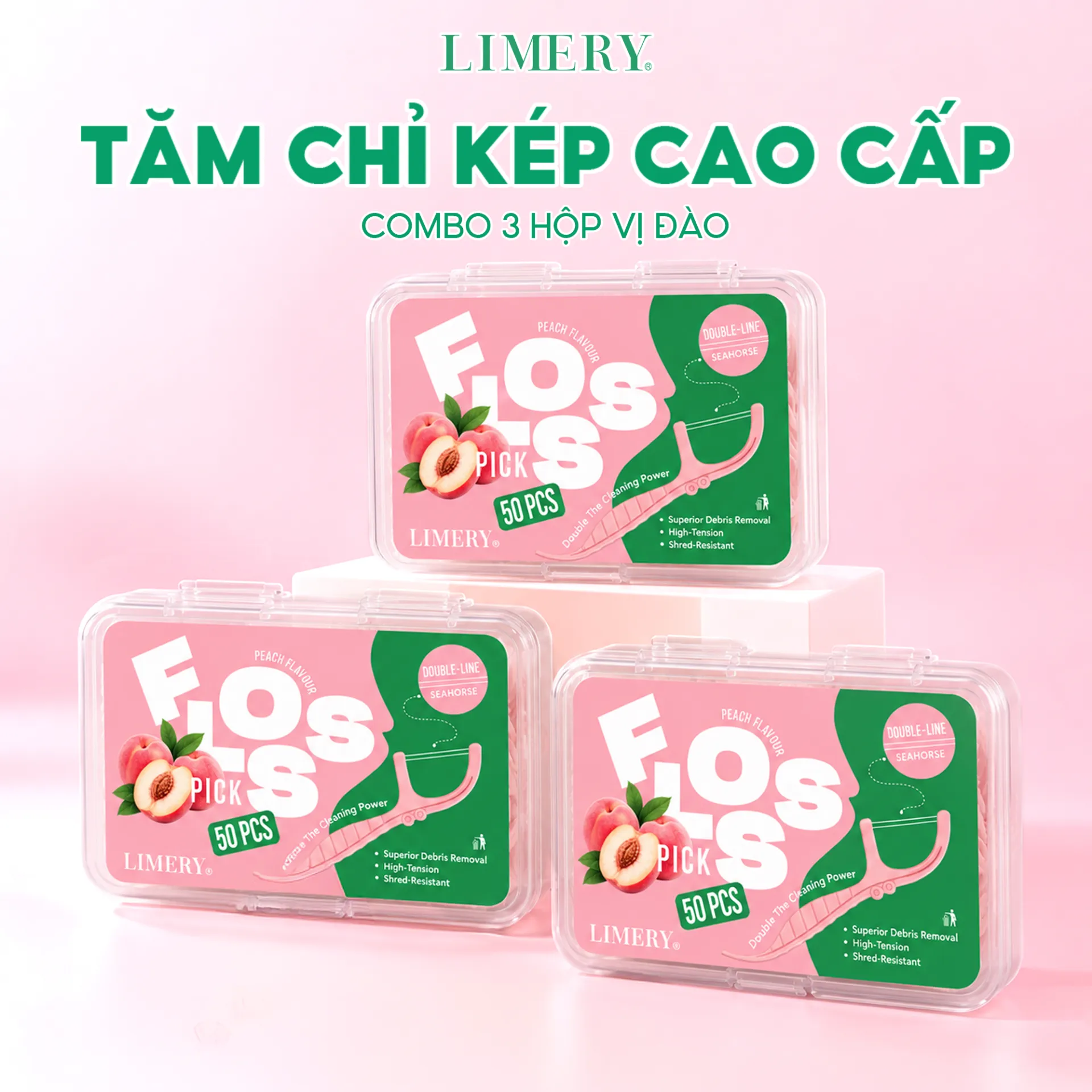 Combo 3 hộp đào