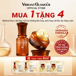 Double Botanical Retinol 2.0 bộ đôi VIBRANT GLAMOUR. Phục hồi & trẻ hóa da, kích thích collagen, làm mờ 5 loại nếp nhăn, săn chắc