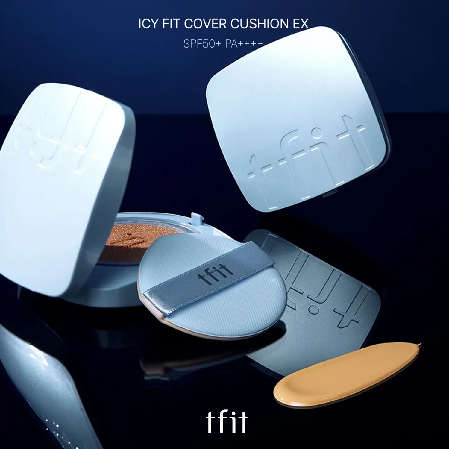 Cushion chống nắng mát lạnh ICY FIT COVER CUSHION EX SPF50+ PA++++