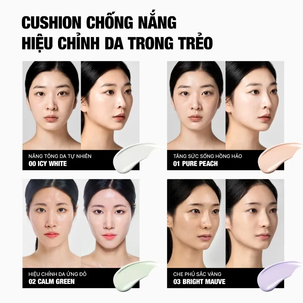 Phấn nước chống nắng nâng tông Base Fit Tone Up Sun Cushion Hover