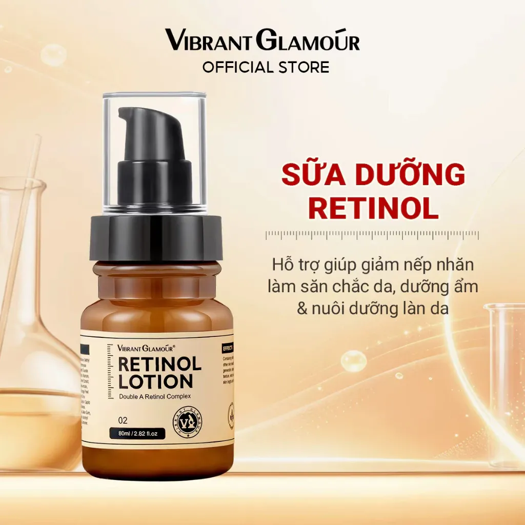 Kem dưỡng da chống lão hóa Retinol VIBRANT GLAMOUR. Chống nhăn dưỡng ẩm làm săn chắc 80ml