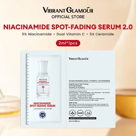 Vibrant Glamour 5 Niacinamide + 5X Ceramide Mini Serum. Hỗ trợ làm sáng da 2ml