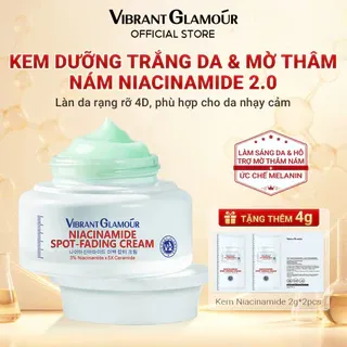 Kem dưỡng Niacinamide VIBRANT GLAMOUR. Mờ đốm 4D làm sáng đều màu da mờ vết thâm đốm sẫm phục hồi hàng rào da không dính