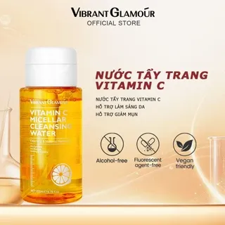 Nước tẩy trang Vitamin C Purifying & Repairing VIBRANT GLAMOUR 5 In 1. Tẩy trang nhẹ nhàng + Làm sạch sâu + Làm dịu vết đỏ + Dưỡng da