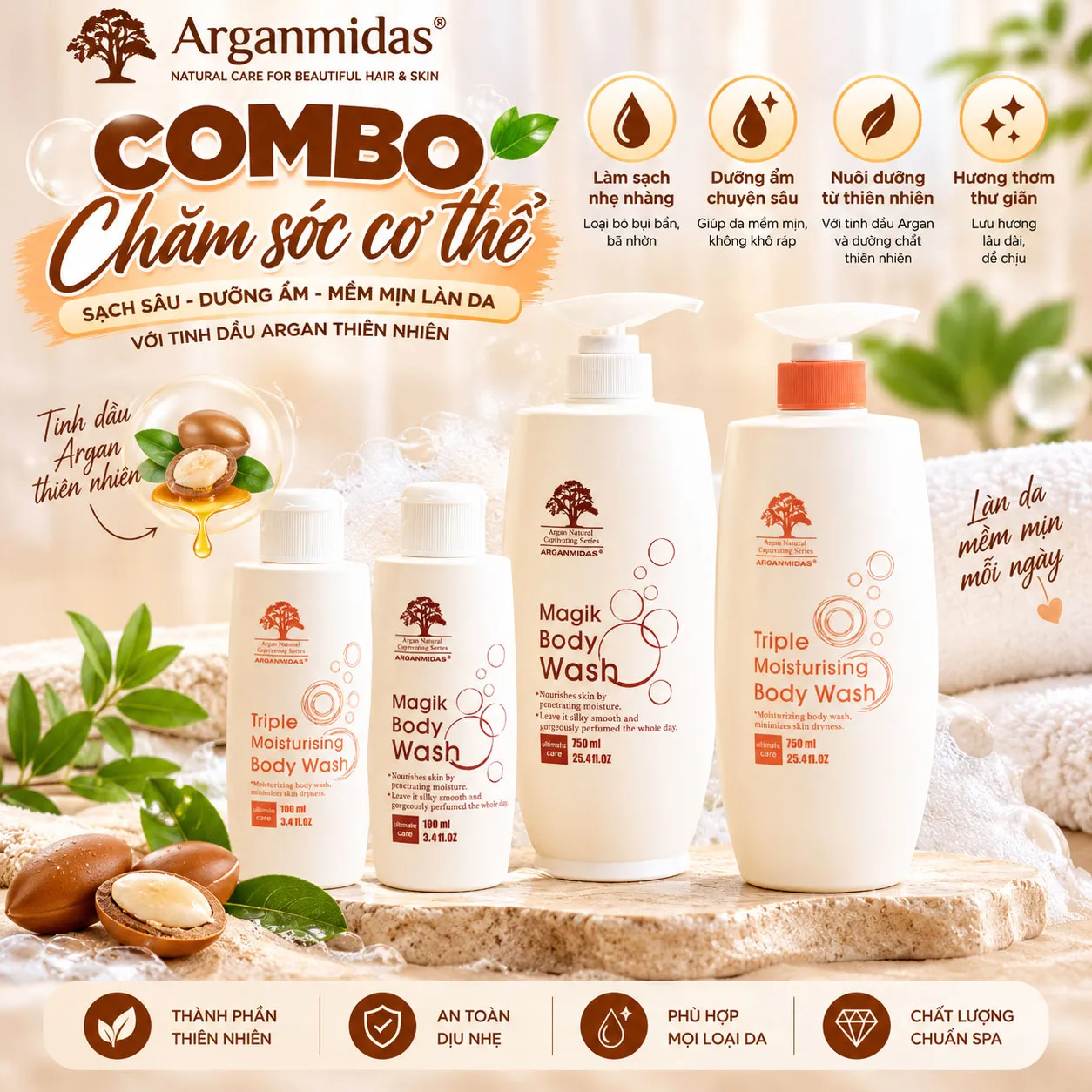 Combo chăm sóc cơ thể