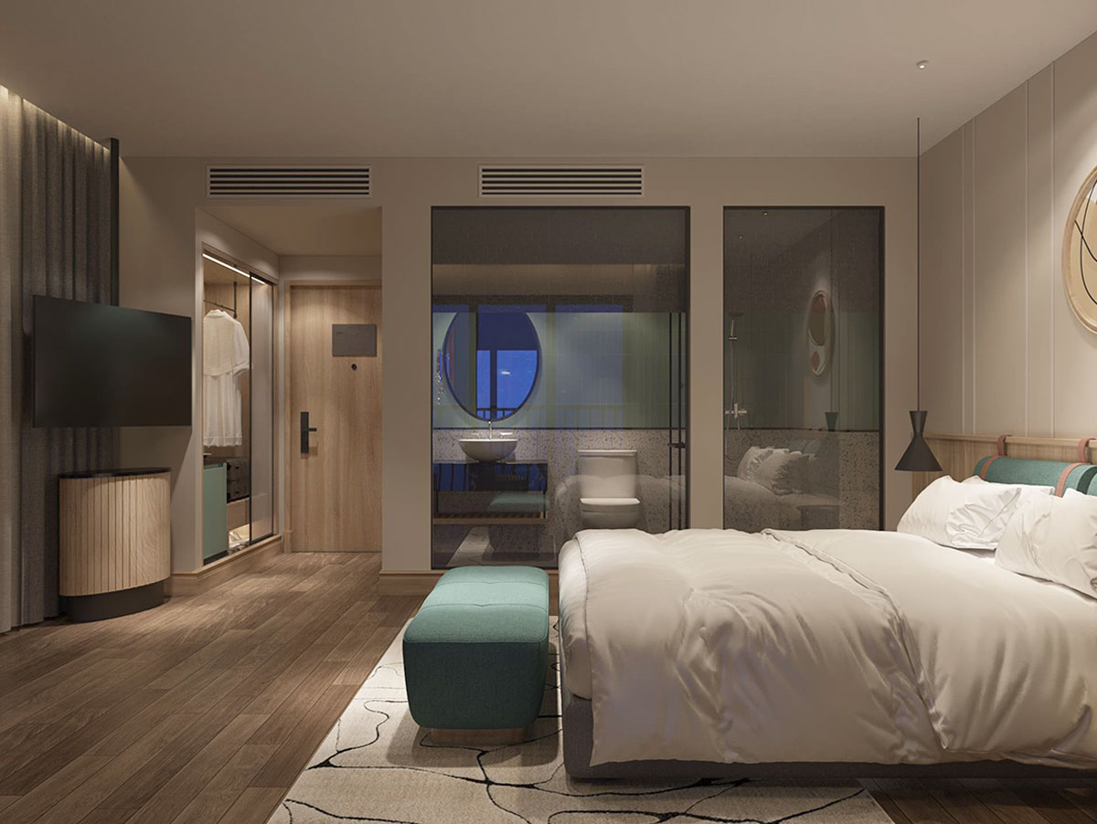 Phòng 1 giường đôi 36 M2