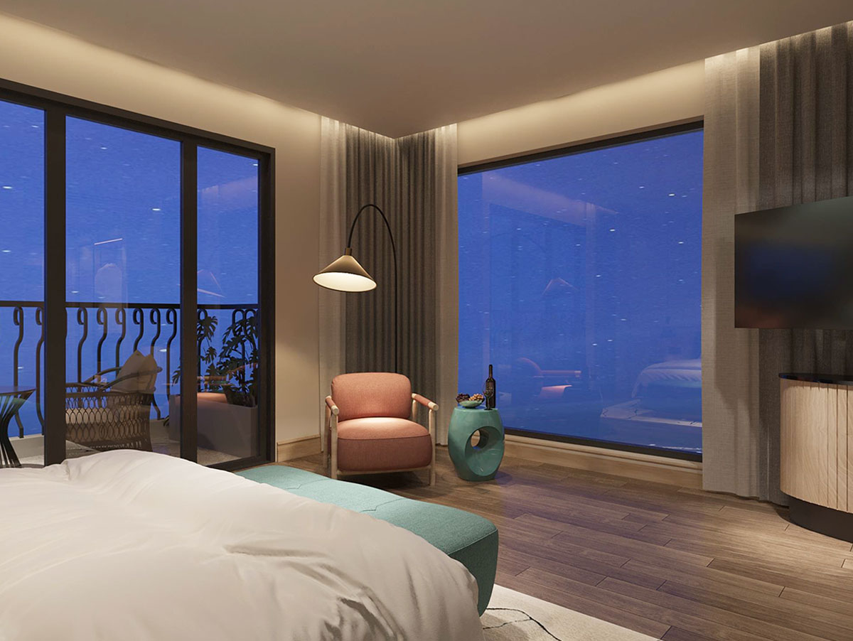 Phòng 1 giường đôi 36 M2