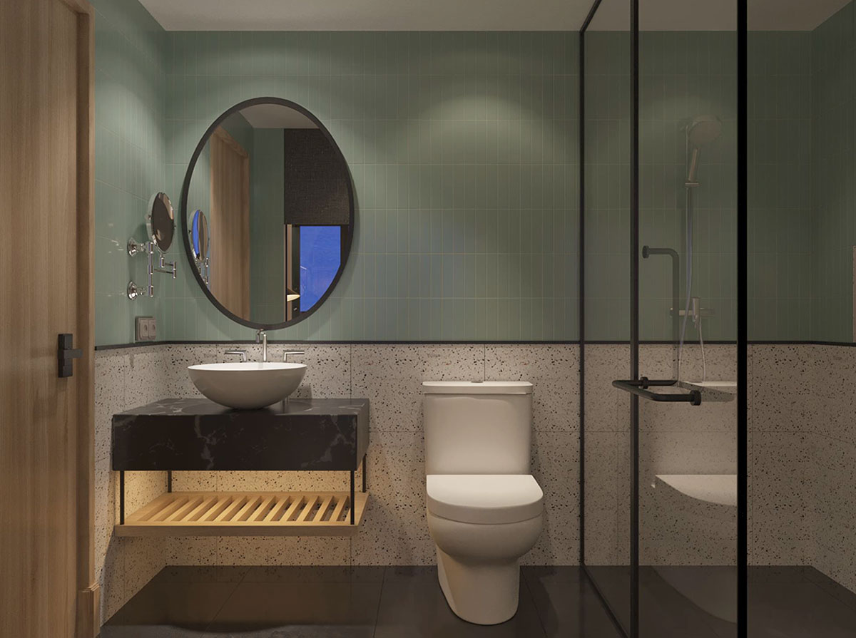 Phòng 1 giường đôi 36 M2