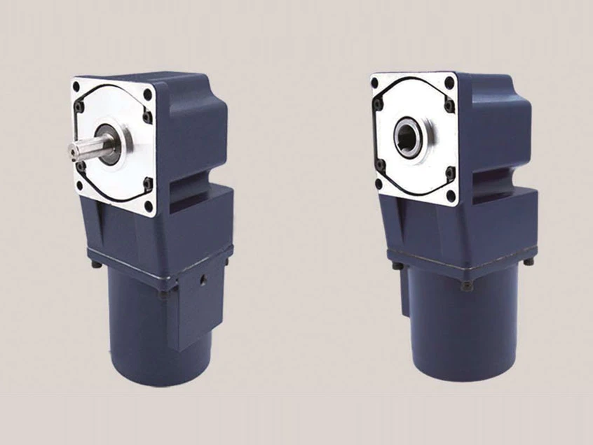 Hollow, solid rightangle gear motors 4GN RT, 25W